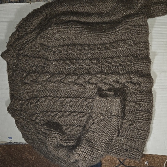 None Sweaters - Wool hand knit sweater
